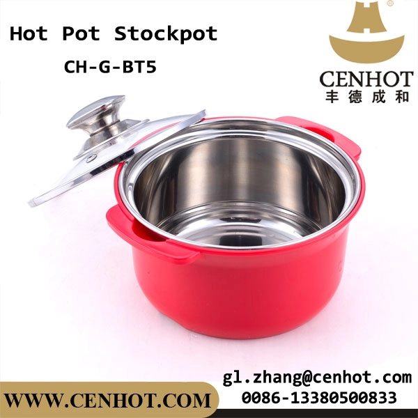 CENHOT Chinesisches Mini-Hot-Pot-Kochgeschirr, buntes Hotpot-Set aus Edelstahl