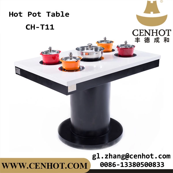 CENHOT Gewerblicher kundenspezifischer Restaurant-Esstisch Indoor-Hot-Pot-Tisch