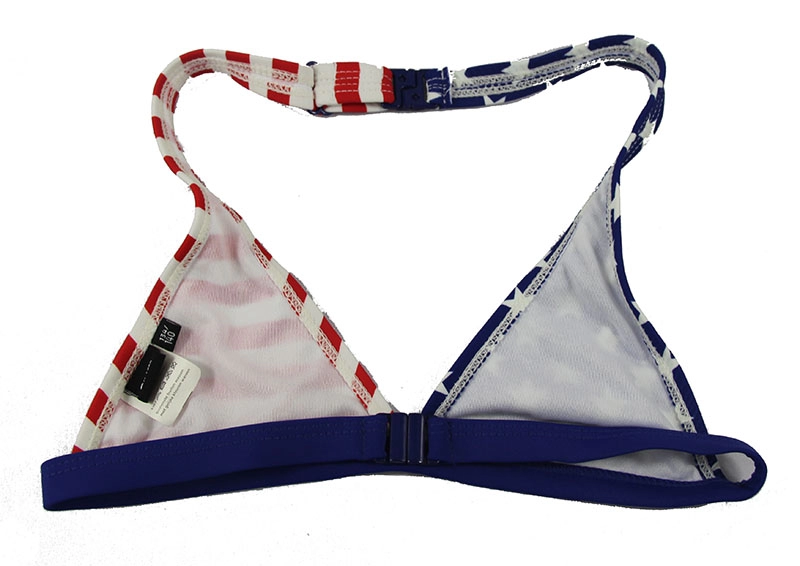 Kid Mädchen amerikanische Flagge Triangel-Bikini-Set