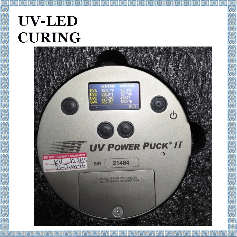 EIT UV Power Puck II UV-Bestrahlungsmessgerät UV-Messgerät 4 UV-Bänder zur Messung der Intensität, Energie und Temperatur