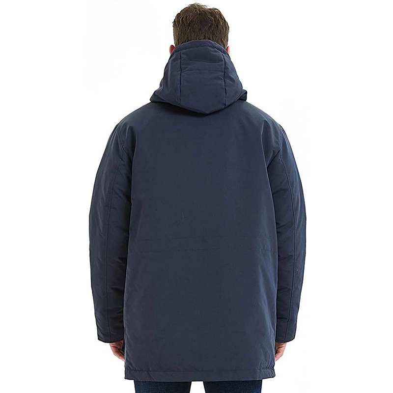 Dicke Winter-Outdoor-Daunenjacke für Herren mit Relaxed-Fit-Mantel mit Kapuze