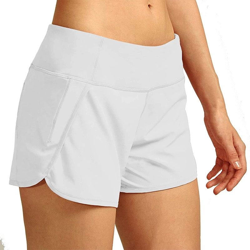 Damen-Laufshorts mit Mesh-Innenfutter, 7,6 cm, Workout-Athletik-Shorts für Damen mit Handytaschen