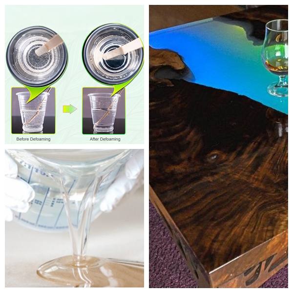 Elegantes Epoxidharz für River-Tischplatte mit transparenter Oberfläche