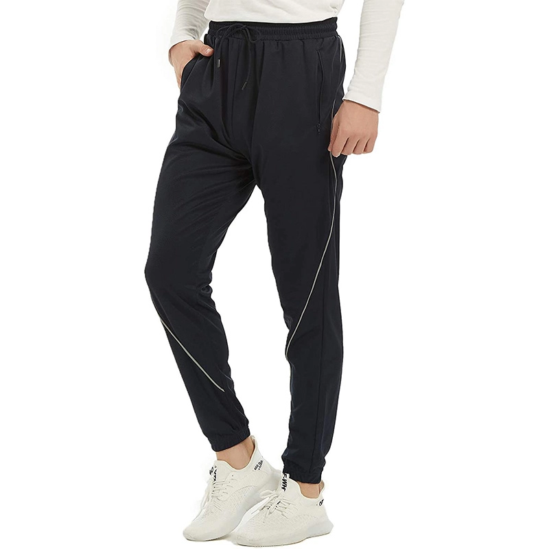 Herren-Jogginghose mit Taschen, offener Boden, sportliche Yogahose, aktive Joggerhose