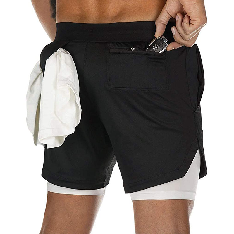 balck double layer running short