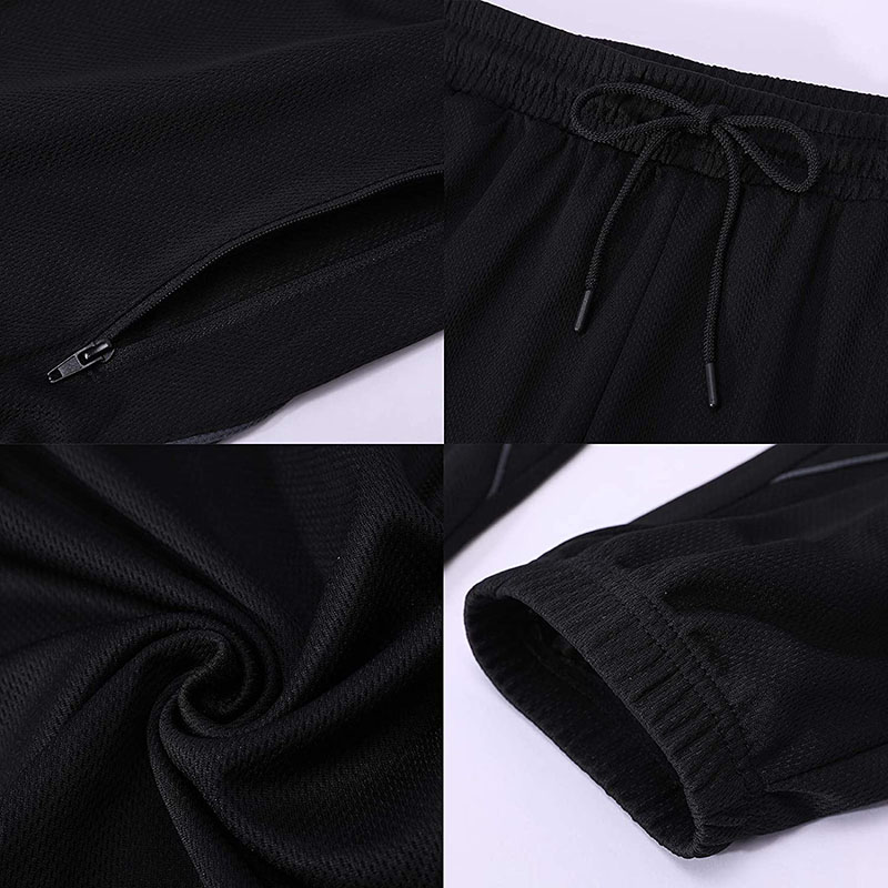 black breathable sport pants