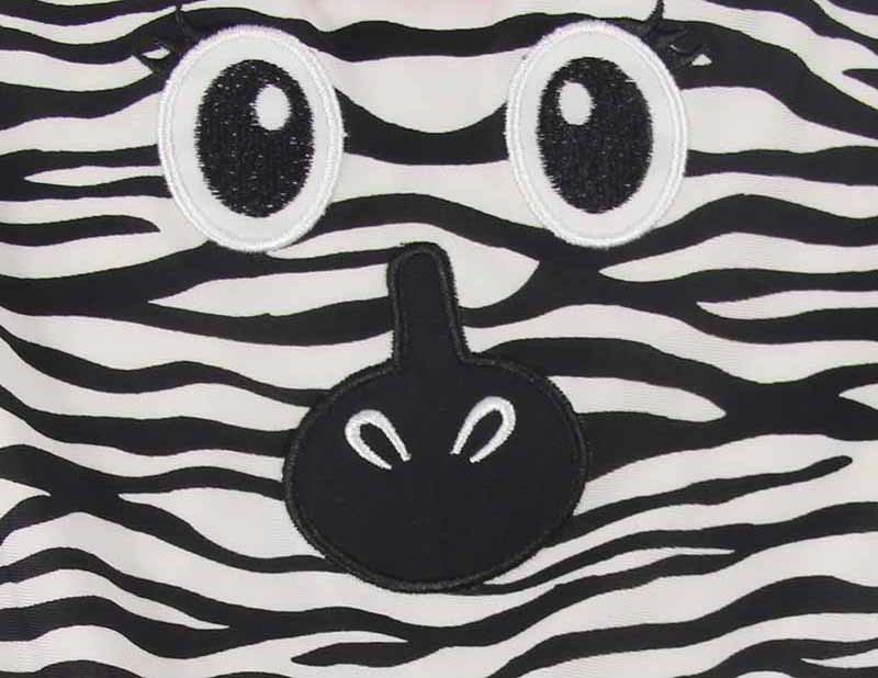 Einteilige Badeanzüge für kleine Mädchen mit Zebramuster