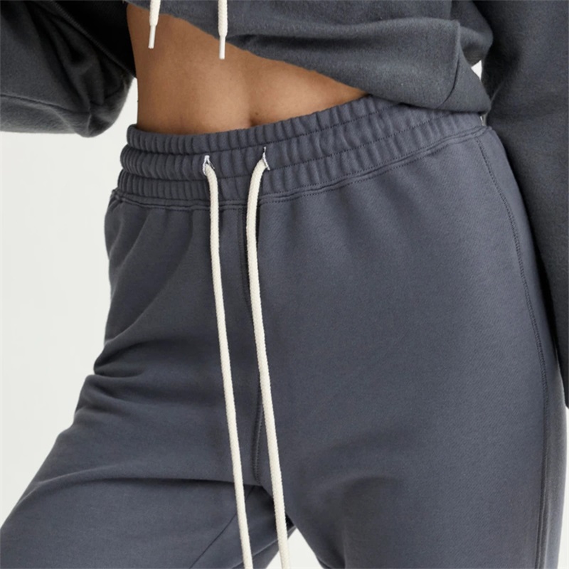 elastic jogger with cotton drawstring