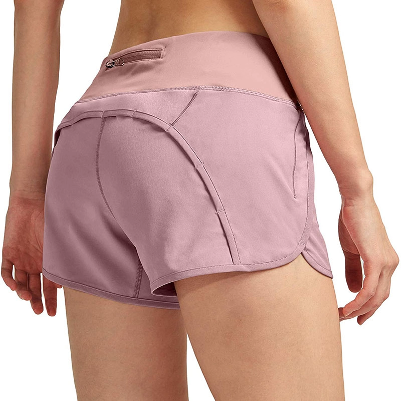 Damen-Laufshorts mit Mesh-Innenfutter, 7,6 cm, Workout-Athletik-Shorts für Damen mit Handytaschen