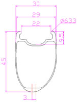 700C carbon rim