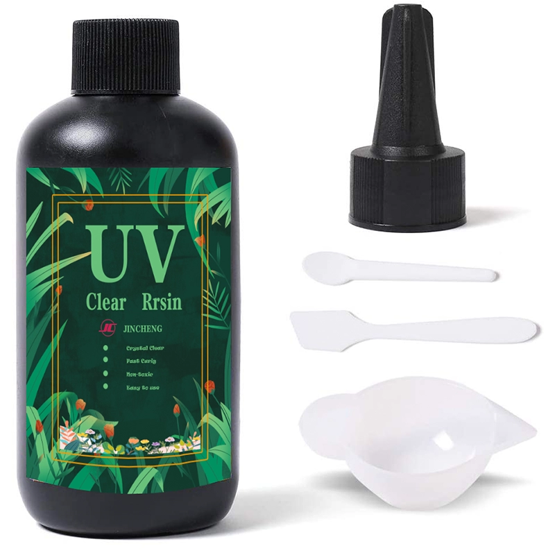 UV-Harz-Kit 200 g UV-Kleber mit Silikonbecher-Kunststoffspatel