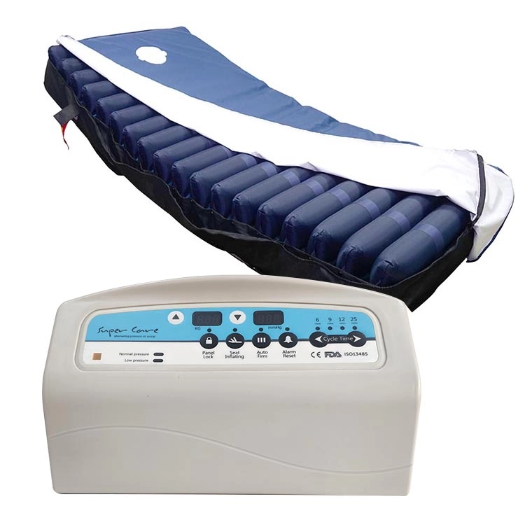 Röhrenförmige PU-Wechseldruck-Gesundheitspflege Anti-Dekubitus-Luftmatratze für Icu-Bett
