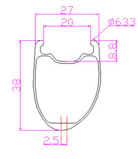 27mm wide road rim 