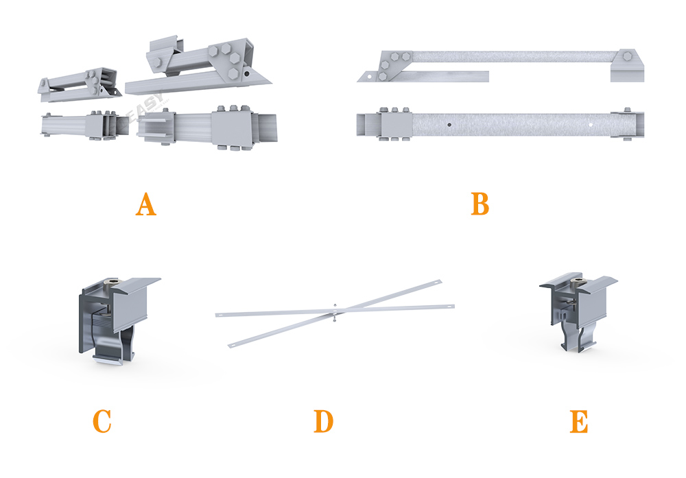 solar ballast components