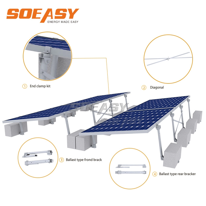 billiger preis solar pv dachballast struktur