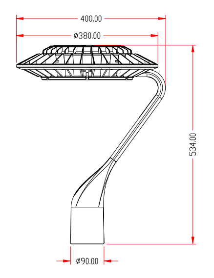 Hausgartenleuchte aus Aluminiumdruckguss