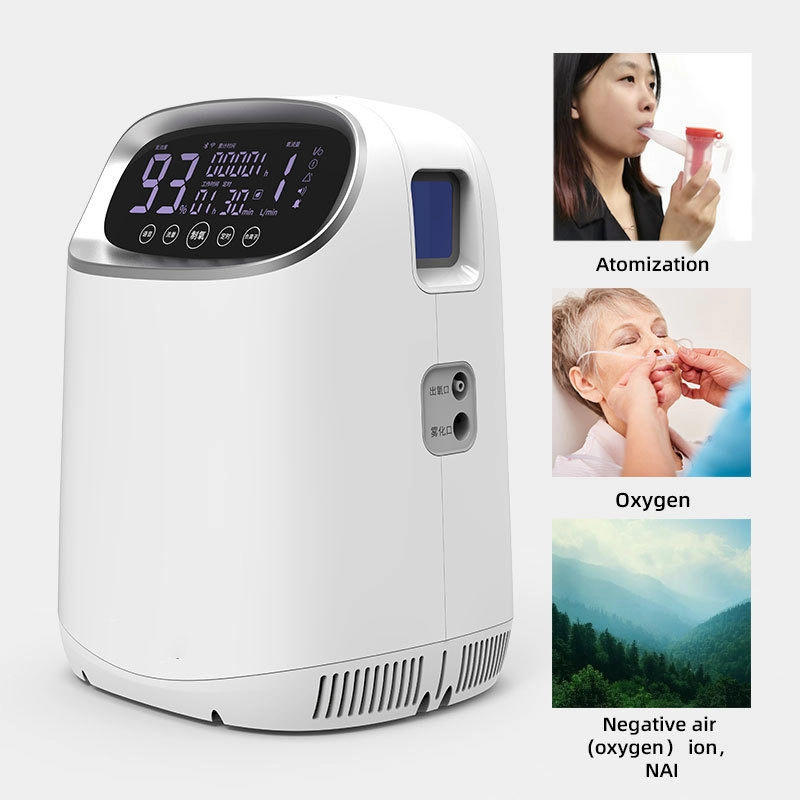 Tragbarer Sauerstoffkonzentrator mit kleinem LCD-Display für den Heimgebrauch