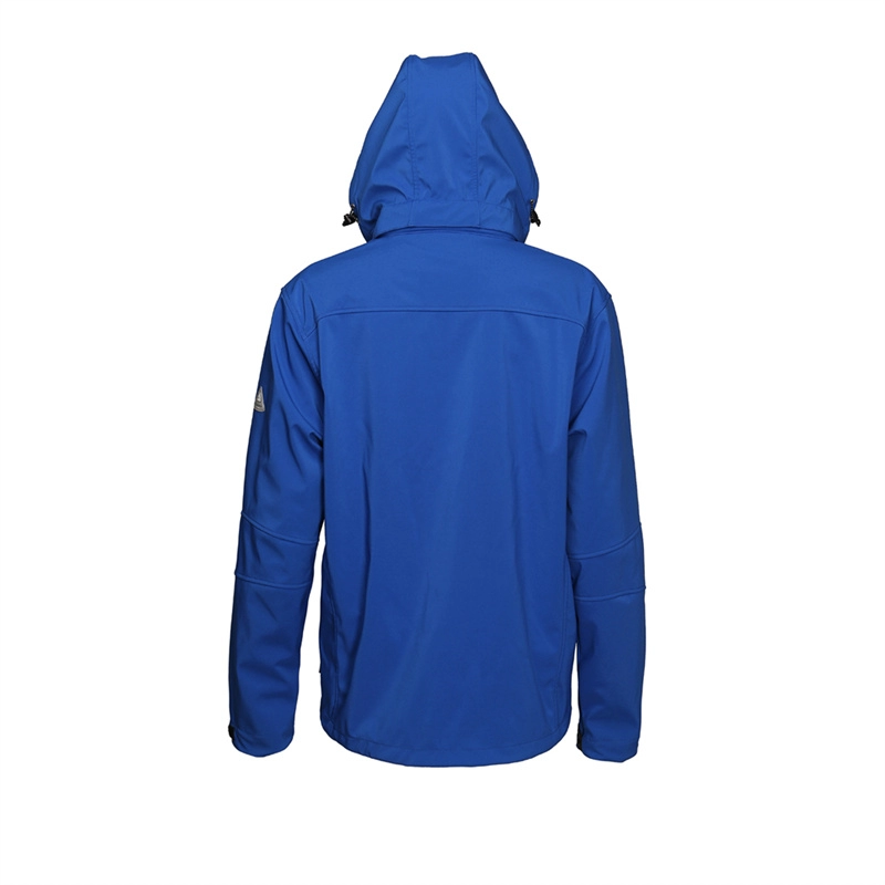 Marineblaue wasserdichte Softshell-Jacke mit mehreren Taschen für Herren