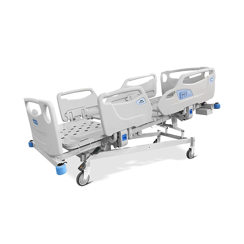 Hochwertiges medizinisches Gerät Elektrisches 5-Funktions-ICU-Krankenhausbett