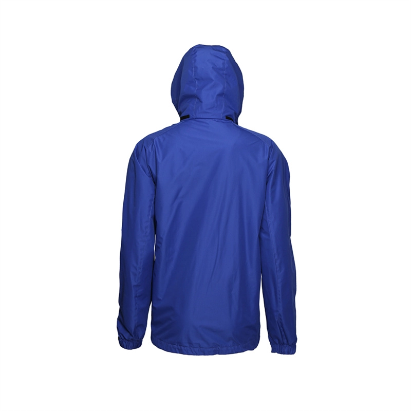 Blaue Windstopper-Jacke mit Mesh-Futter und Kapuze für Herren