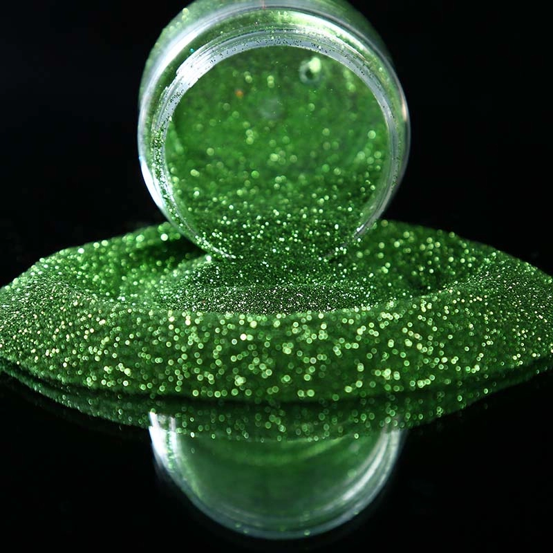 Smaragdgrünes Kunststoffinjektions-Glitter-Prägepulver