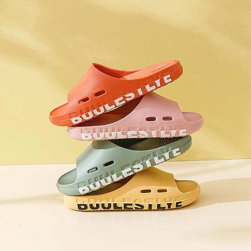Badeslipper aus Gummi EVA Pantoffel mit bedrucktem Logo Schuhe