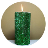 green glitter powder for decoration