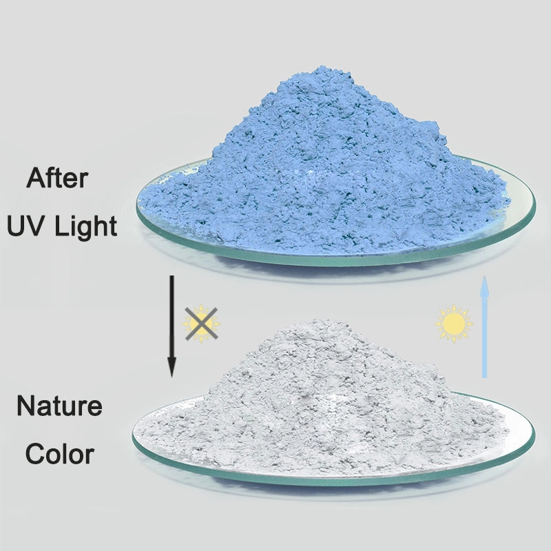 Farbveränderndes sonnenempfindliches reversibles photochromes Pigmentpulver