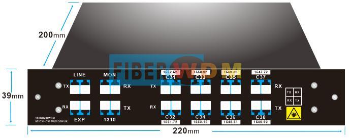 8ch DWDM MUX DEMUX 