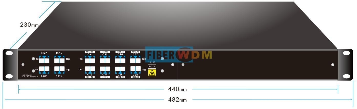 8ch DWDM MUX DEMUX 