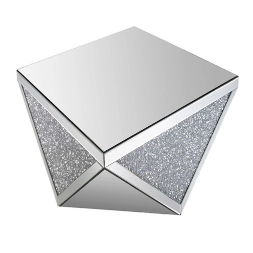 Großhandel Luxus Crushed Diamond Square Mirrored Couchtisch