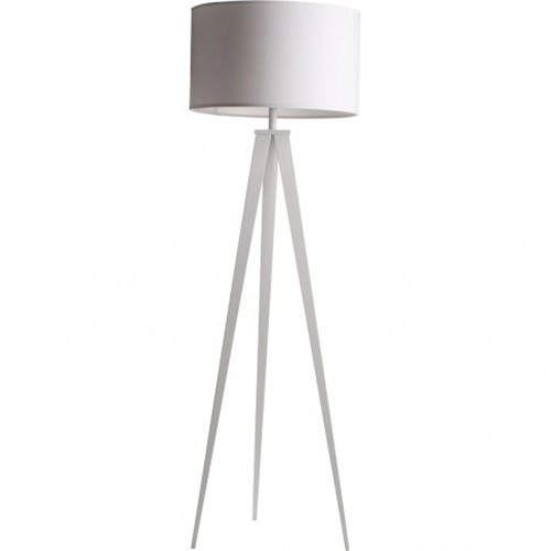Dreibeinige Stehlampe aus weißem Metall in modernem Design