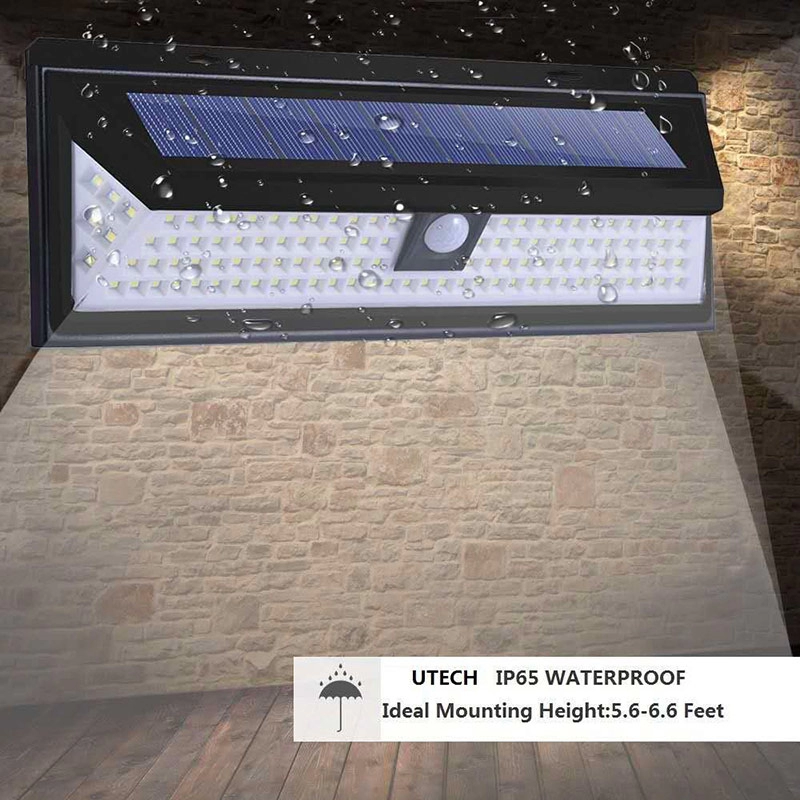 118 LED Solar Light Outdoor Bewegungssensor Solar Wandleuchte