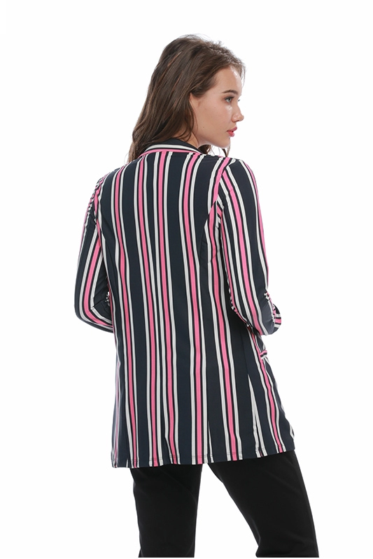 Neue Mode Striped Casual Langarm Damen Anzüge Damen Blazer