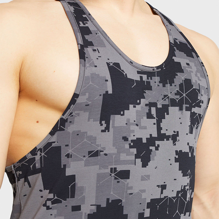 High-stretch slim fit Singlet Tops