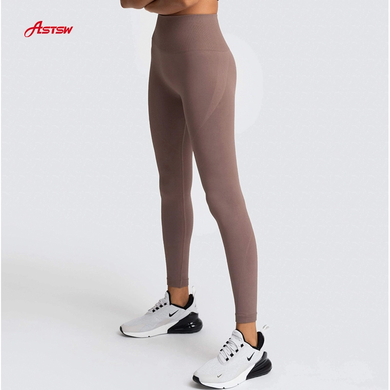 Flexible, hoch taillierte, nahtlose Damen-Fitness-Leggings