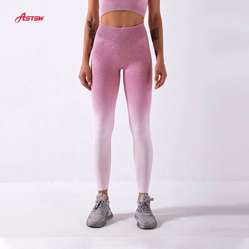 Nahtlose Ombré-Leggings mit hoher Taille