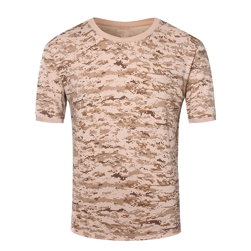 Gestricktes T-Shirt mit digitaler Wüstentarnung des Militärs