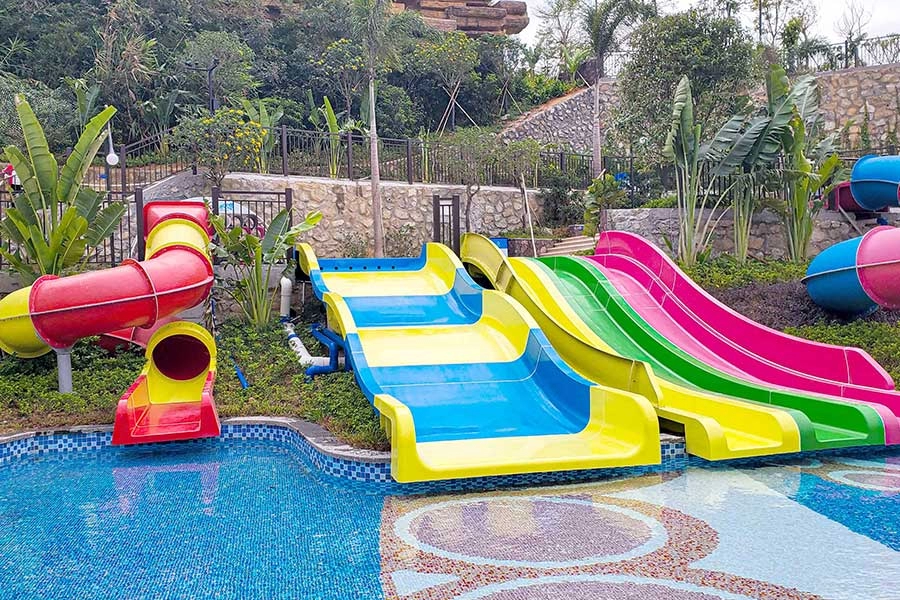 Wasserpark Design Hotel Amusement Kids Outdoor Pool Slide Wasserrutsche