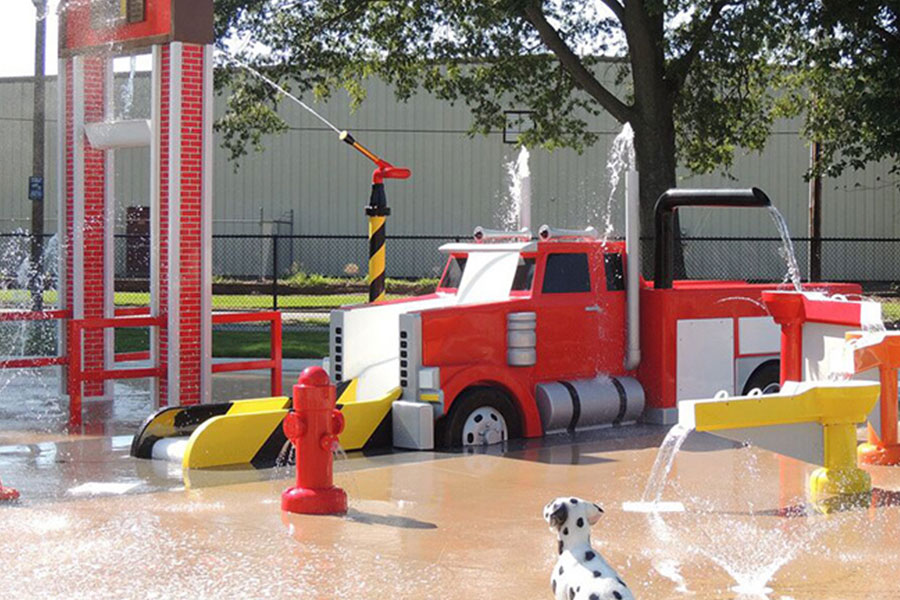 Fire Theme Splash Pad 