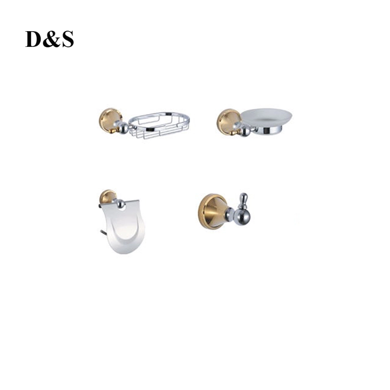 Gold Blass Chrome Hotel Home Duschraum Hardware Badezimmer Zubehör Set