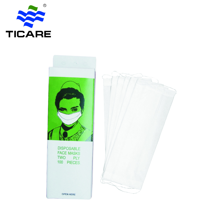 Einweg-Gesichtsmaske aus Papier mit Ohrbügeln