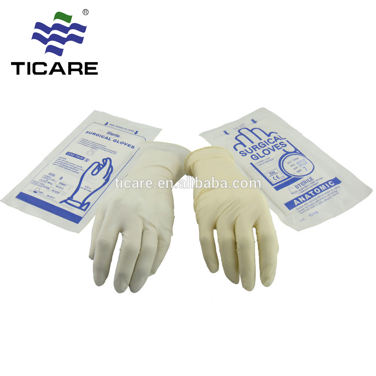 Medizinische sterile Einweg-OP-Handschuhe aus Latex
