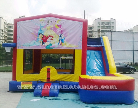 Aufblasbare Hüpfburg für Kinderprinzessinnen mit Rutsche aus bleifreiem Material von Guangzhou Inflatables