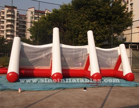 Aufblasbares Fußballtor für Kinder und Erwachsene im Innen- oder Außenbereich mit 3 Bahnen für Fußball-Freistoßspiele