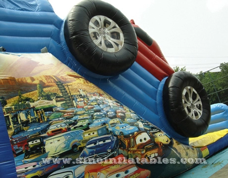 21' hohe Riesenrad Kinder aufblasbare Autorutsche mit voller Bedruckung für die Unterhaltung im Hinterhof