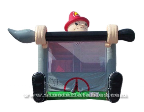 Kommerzielle aufblasbare Feuerwehrmann-Combo von Sino Inflatables zu verkaufen