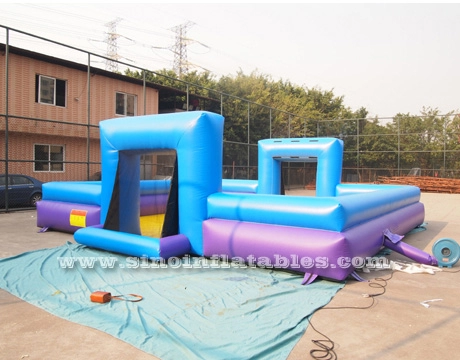 28x25 ft aufblasbares Seifenfußballfeld für Kinder und Erwachsene im Freien für interaktive Spiele