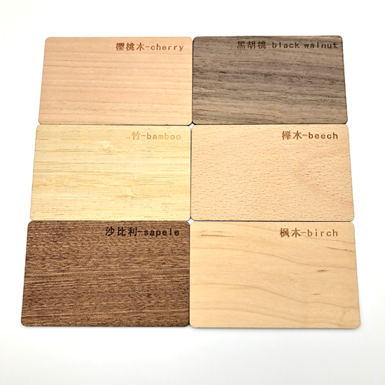 Mitgliedskarte aus Holz