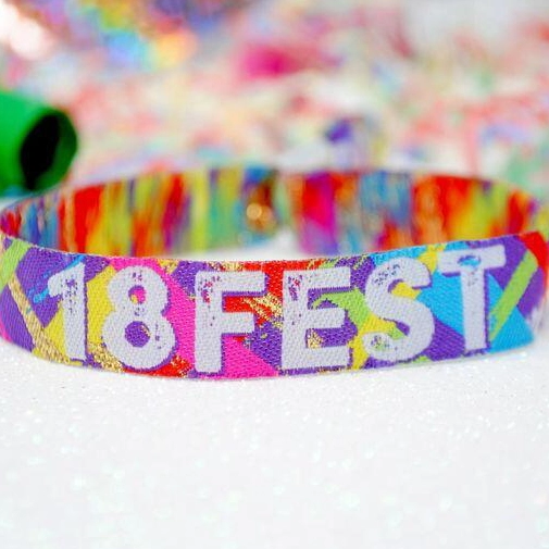Festival-Armbänder zum 18. Geburtstag